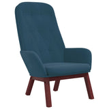 Vidaxl relaxstoel fluweel blauw