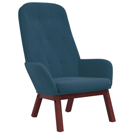 Vidaxl relaxstoel fluweel blauw