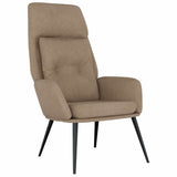 Vidaxl relaxstoel kunstsuède taupe