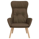 Vidaxl relaxstoel stof bruin