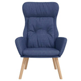Vidaxl relaxstoel stof blauw