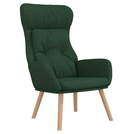 Vidaxl relaxstoel stof donkergoen