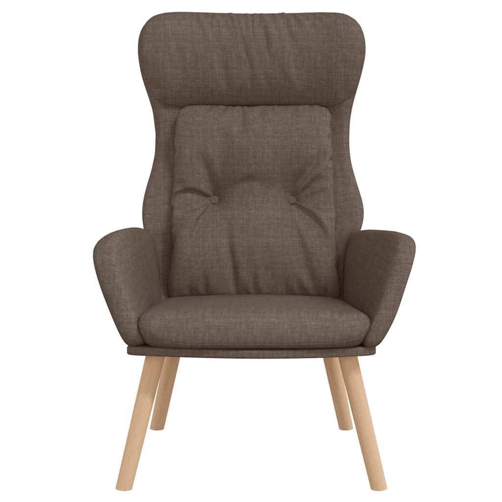 Vidaxl relaxstoel stof taupe
