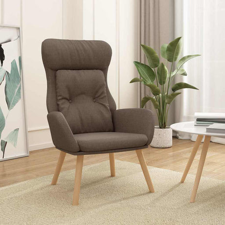 Vidaxl relaxstoel stof taupe