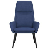 Vidaxl relaxstoel stof blauw