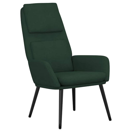 Vidaxl relaxstoel stof donkergoen