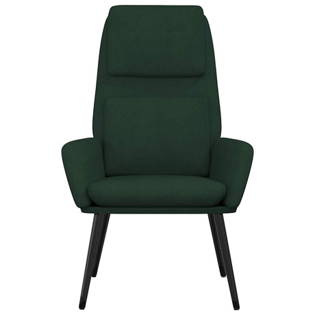 Vidaxl relaxstoel stof donkergoen
