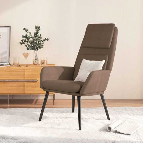 Vidaxl relaxstoel stof taupe