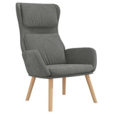 Vidaxl relaxstoel fluweel donkergrijs