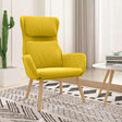 Vidaxl relaxstoel fluweel mosterdgeel