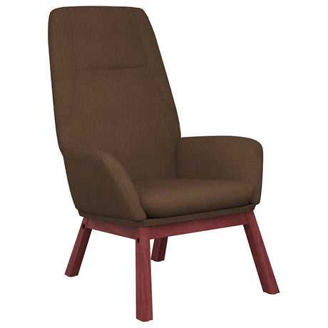 Vidaxl relaxstoel stof bruin