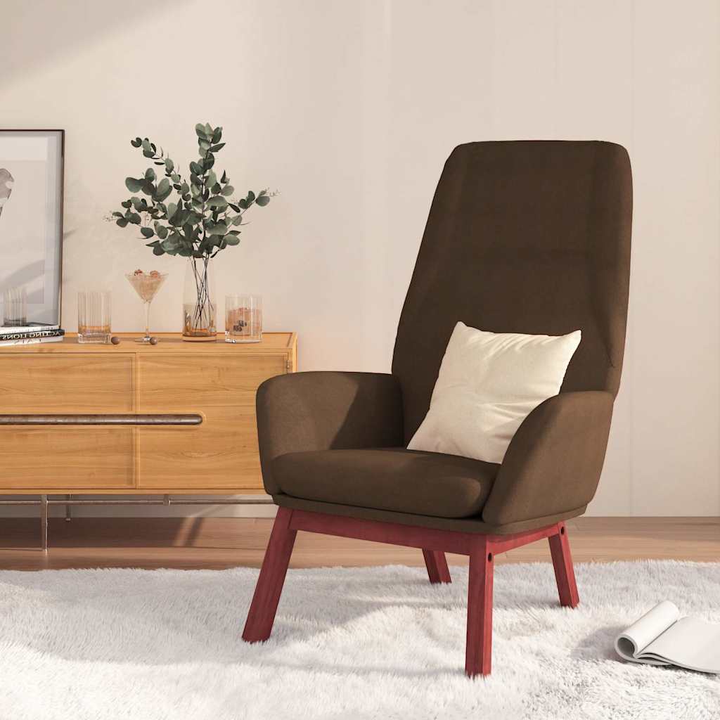 Vidaxl relaxstoel stof bruin