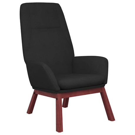 Vidaxl relaxstoel stof zwart
