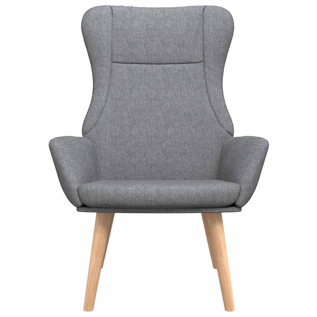 Vidaxl relaxstoel stof lichtgrijs