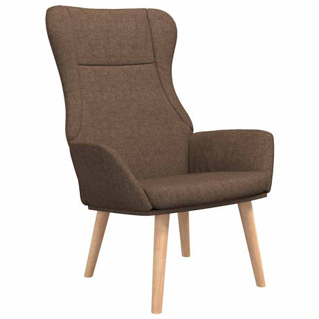 Vidaxl relaxstoel stof bruin