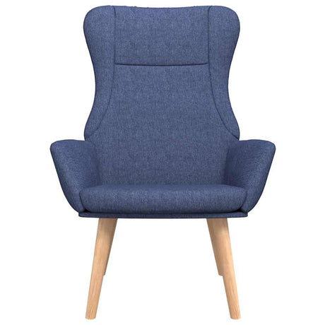Vidaxl relaxstoel stof blauw