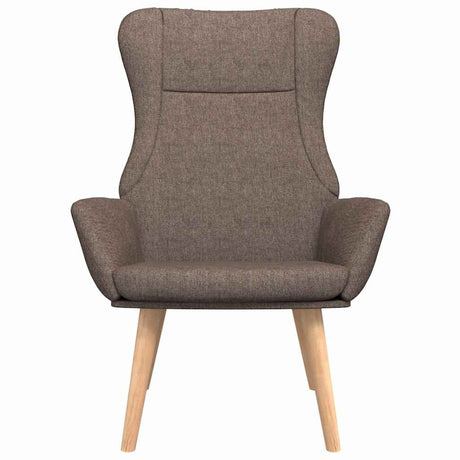 Vidaxl relaxstoel stof taupe