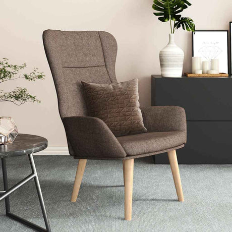 Vidaxl relaxstoel stof taupe