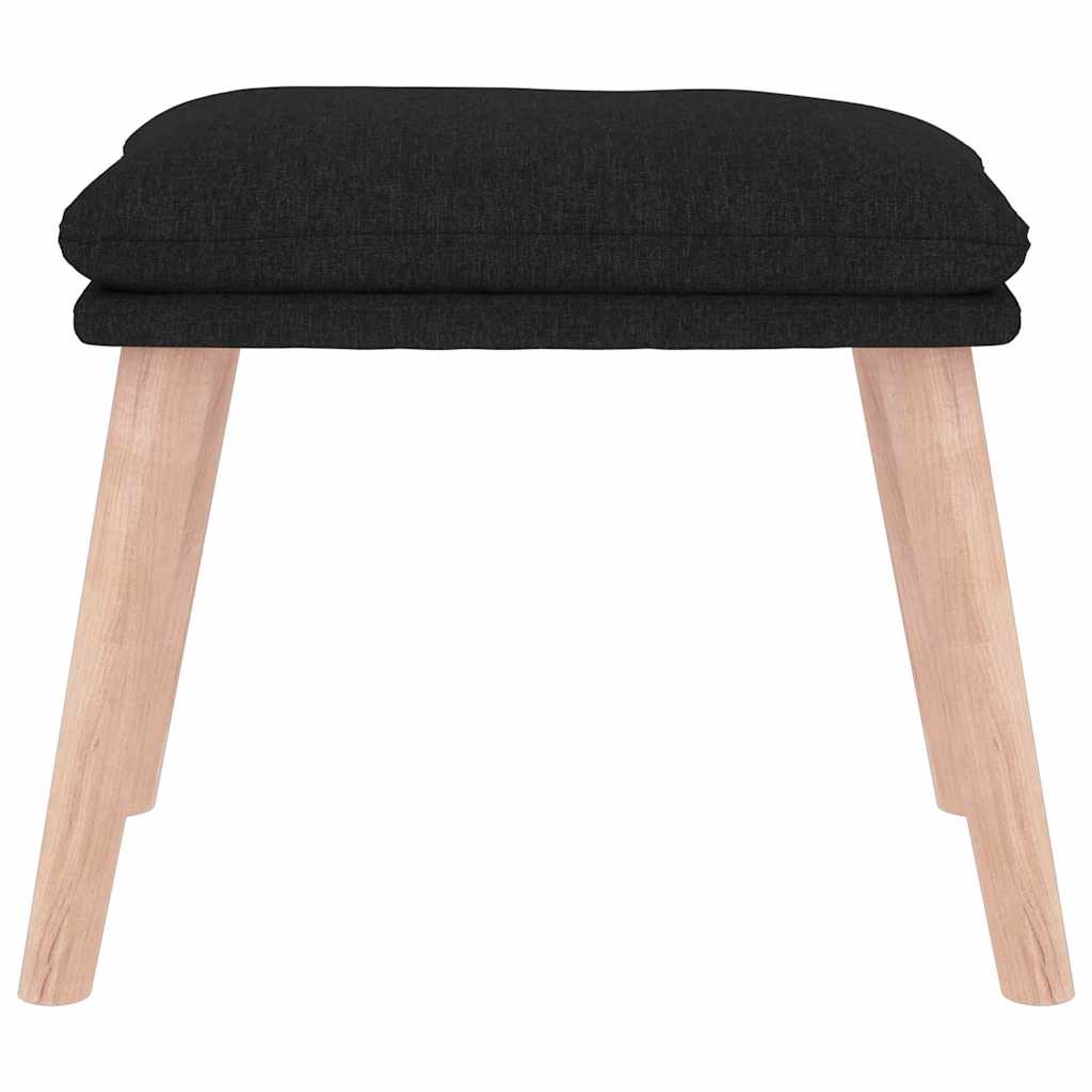 Vidaxl voetenbank 45x29,5x35 cm stof zwart