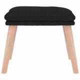 Vidaxl voetenbank 45x29,5x35 cm stof zwart