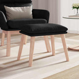 Vidaxl voetenbank 45x29,5x35 cm stof zwart