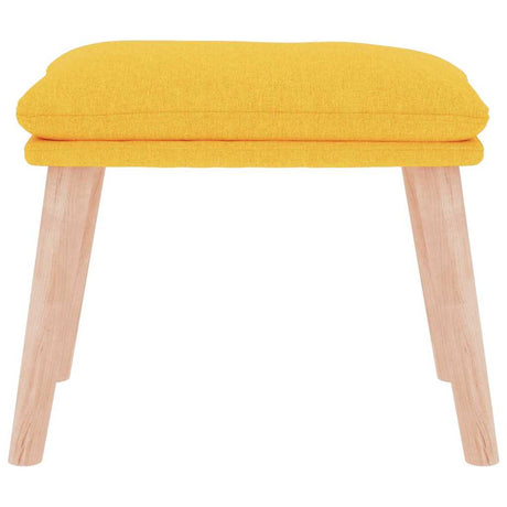 Vidaxl voetenbank 45x29,5x35 cm stof mosterdgeel