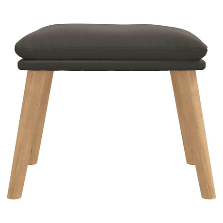 Vidaxl voetenbank 45x29,5x35 cm fluweel donkergrijs