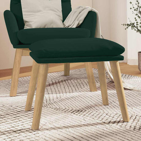 Vidaxl voetenbank 45x29,5x35 cm fluweel donkergroen