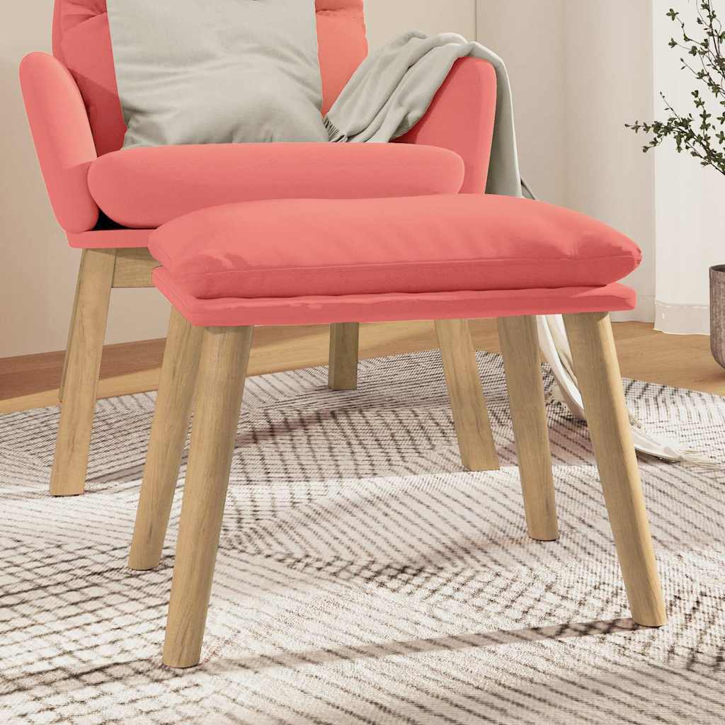 Vidaxl voetenbank 45x29,5x35 cm fluweel roze