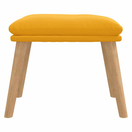 Vidaxl voetenbank 45x29,5x35 cm fluweel mosterdgeel