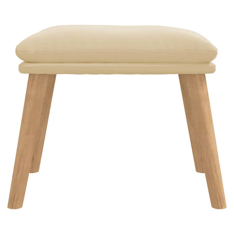 Vidaxl voetenbank 45x29,5x35 cm fluweel crèmewit