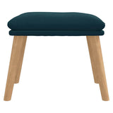Vidaxl voetenbank 45x29,5x35 cm fluweel blauw