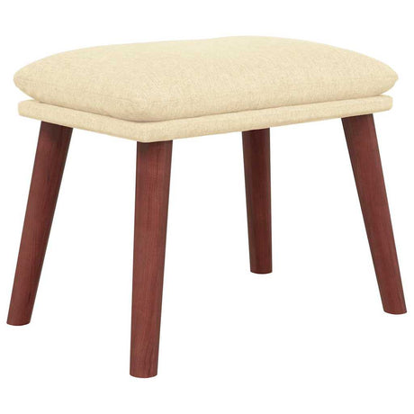 Vidaxl voetenbank 45x29,5x35 cm stof crèmekleurig