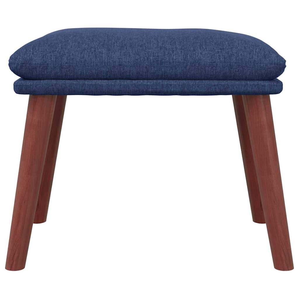 Vidaxl voetenbank 45x29,5x35 cm stof blauw