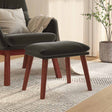 Vidaxl voetenbank 45x29,5x35 cm fluweel donkergrijs