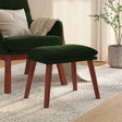 Vidaxl voetenbank 45x29,5x35 cm fluweel donkergroen