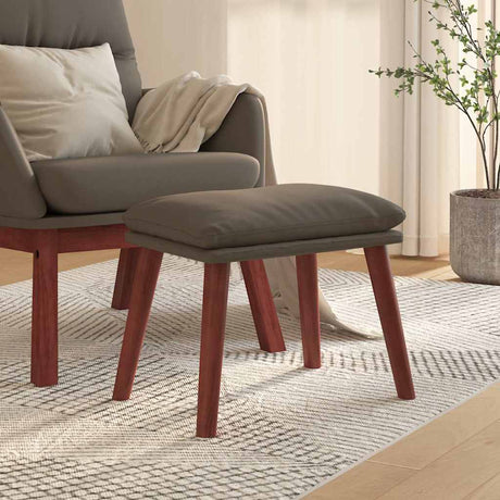 Vidaxl voetenbank 45x29,5x35 cm kunstleer grijs