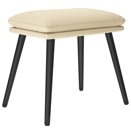 Vidaxl voetenbank 45x29,5x35 cm stof crèmekleurig