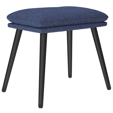 Vidaxl voetenbank 45x29,5x35 cm stof blauw