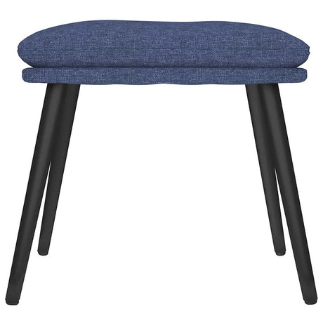 Vidaxl voetenbank 45x29,5x35 cm stof blauw