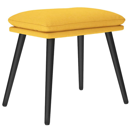 Vidaxl voetenbank 45x29,5x35 cm stof mosterdgeel