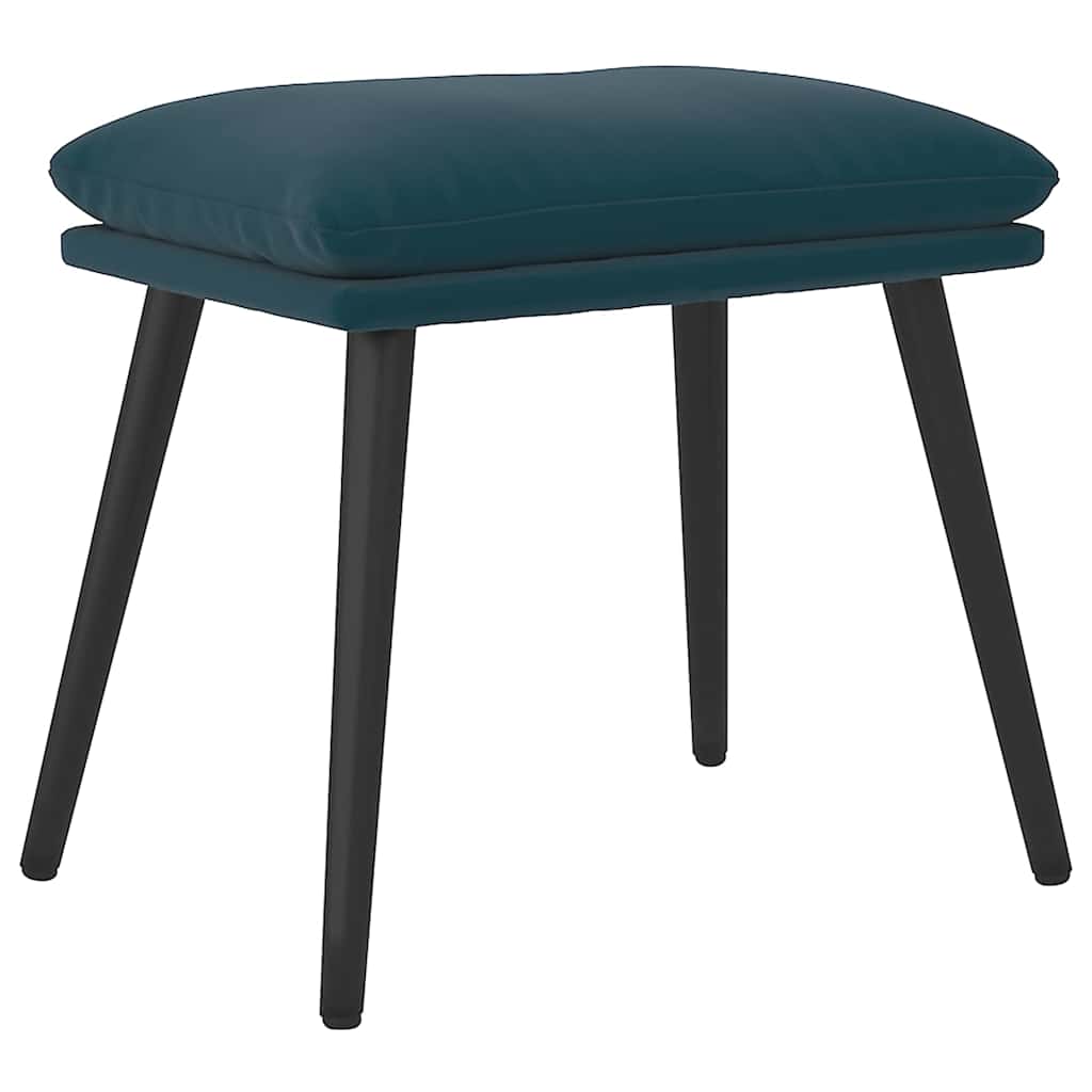Vidaxl voetenbank 45x29,5x35 cm fluweel blauw