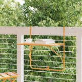 Vidaxl balkontafel 60x40 cm staal geel