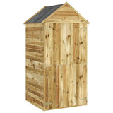 Vidaxl Garden Shed mit Tür 107x107x220 cm imprägnierte Kiefer