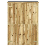 Vidaxl Garden Shed 123x45x171 cm imprägnierte feste Kiefer