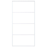 VIDAXL -Schiebetür 102,5 x 205 cm mattes ESG -Glas und Aluminium weiß