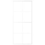 Vidaxx Schiebetür 90x205 cm ESG-Glas und Aluminium weiß