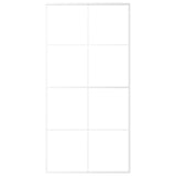 VIDAXL -Schiebetür 102,5 x 205 cm ESG -Glas und Aluminium weiß