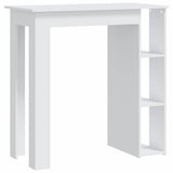 Vidaxl bartafel met schap 102x50x103,5 cm bewerkt hout wit