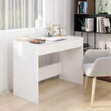 Vidaxl bureau 101x50x76,5 cm bewerkt hout wit